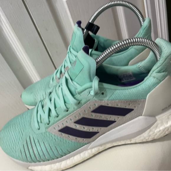 ADIDAS RUNNING SNEAKERS SOLAR GLIDE ST GREEN MINT SIZE 8.5 SPORTY GYM PILATES - Picture 16 of 17